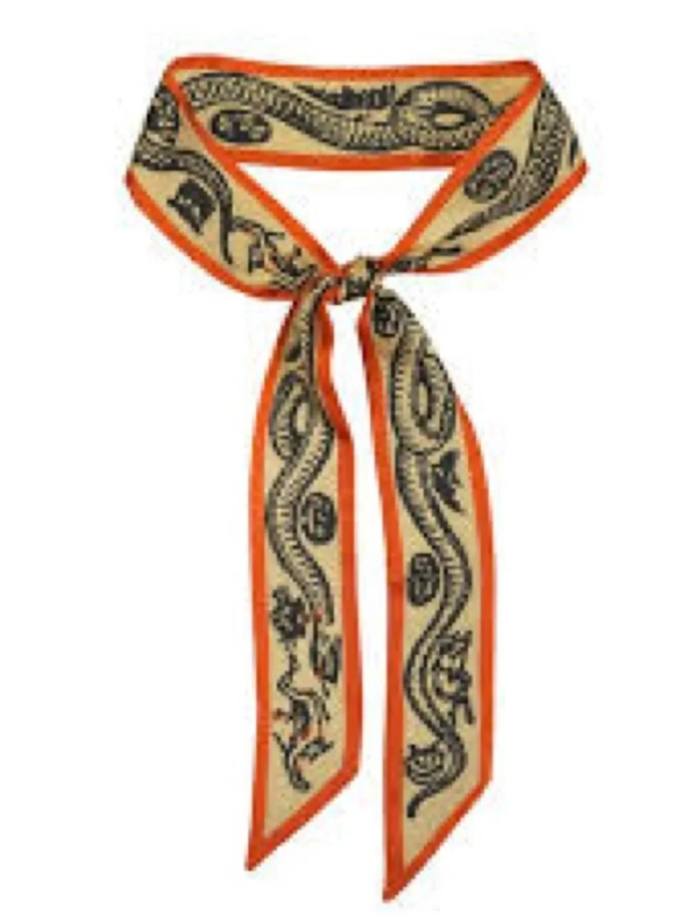 Heading Spooky Skinny Scarf Neck Scarf, Hair Tie, Wrist Wrap, or Bag Accent
